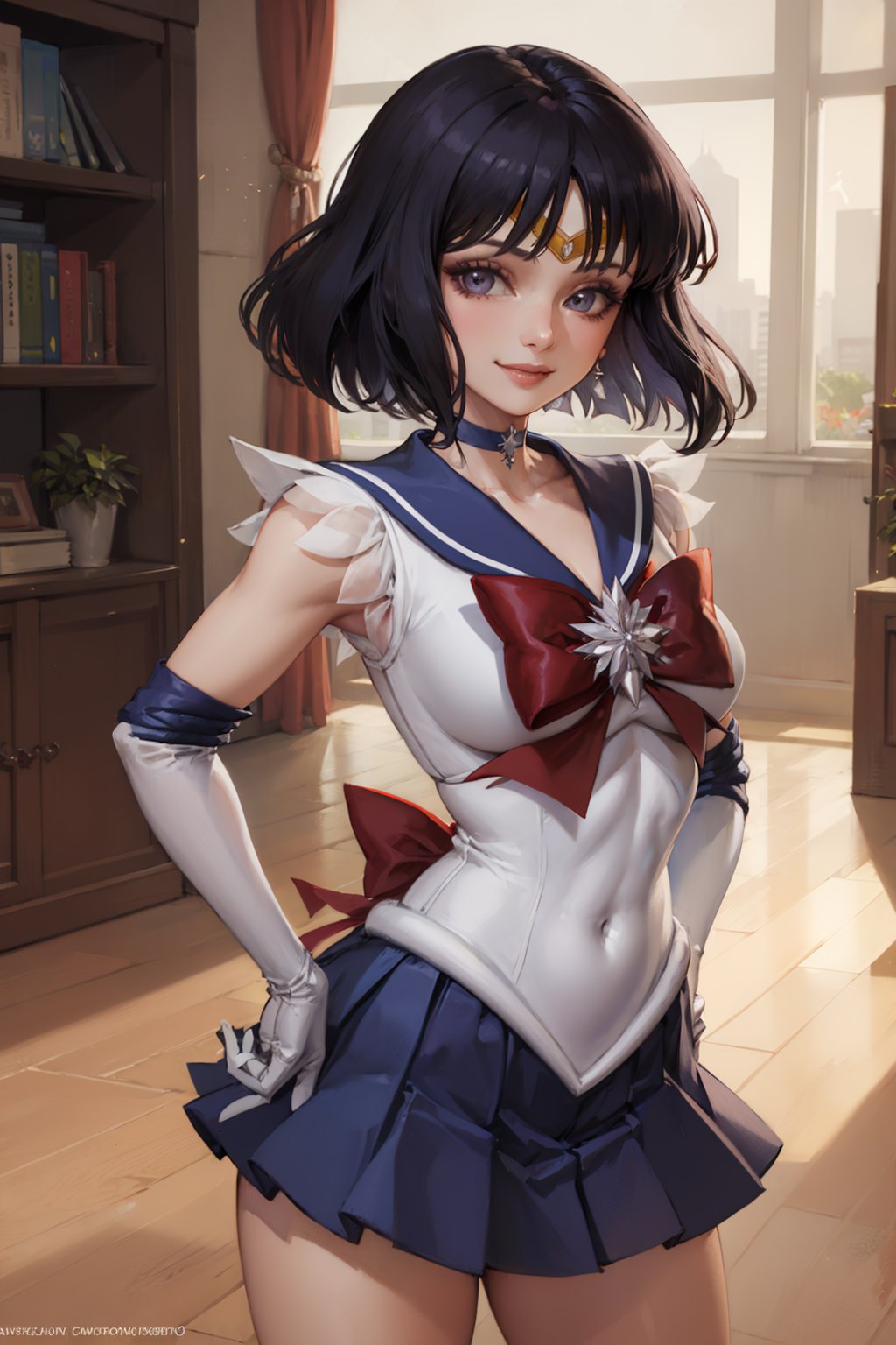 00031-3718710189-(masterpiece, best quality_1.2), , solo, 1girl, sailor saturn, magical girl, smile, closed mouth, looking at viewer, hand on hip.jpg